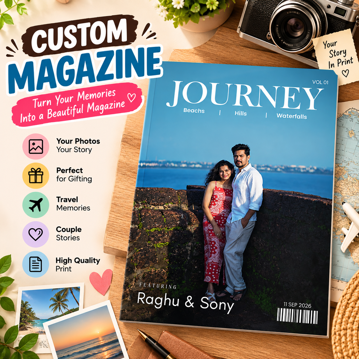 Custom Travel Magazine A4 - 16 Pages