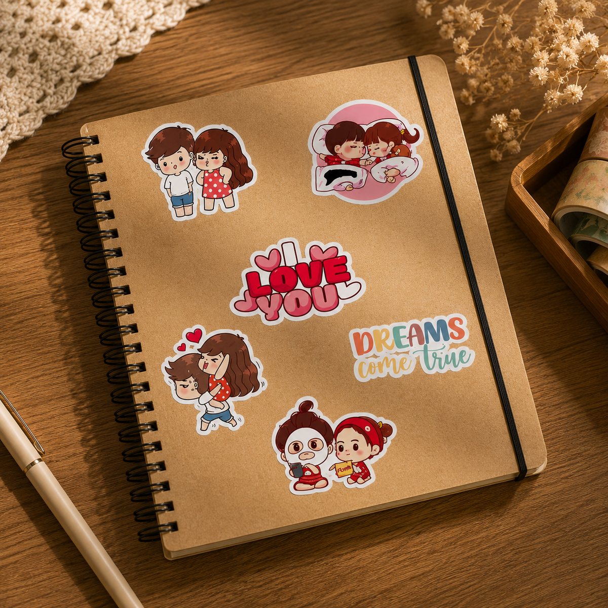 Cute Couple Stickers