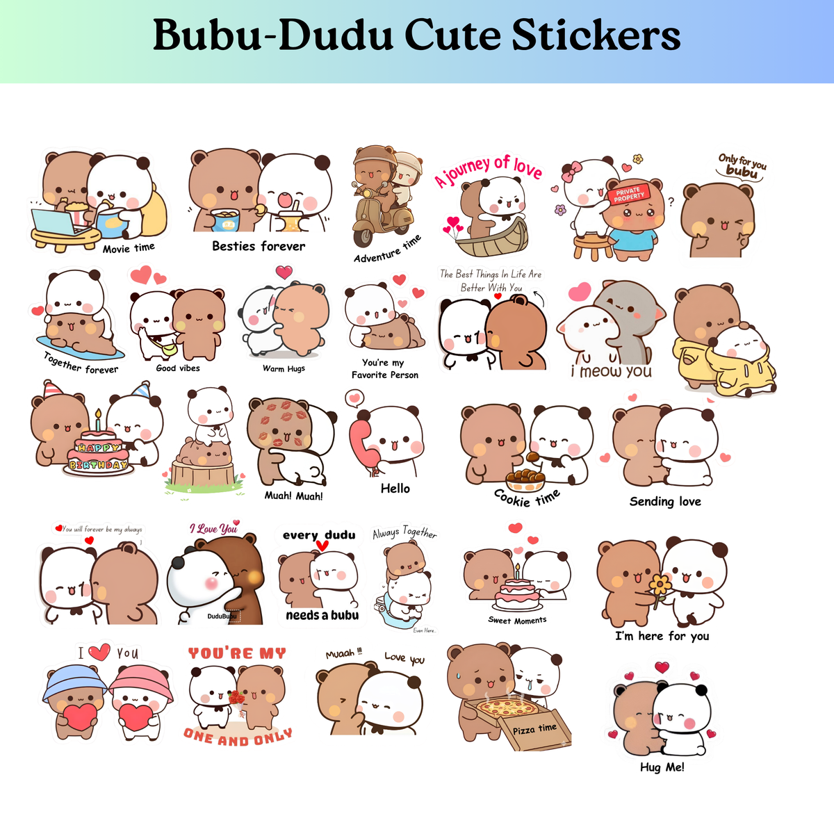 BuBu-DuDu cute Stickers