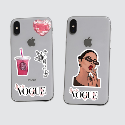Pink Laptop Stickers