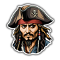 Captain Jack Sparrow Sticker