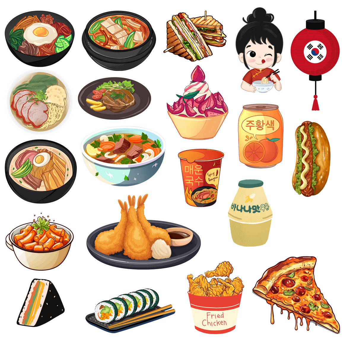 Korean Food Stickers