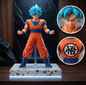 Goku Super Saiyan Blue Hair Anime Action Figure 18 cm
