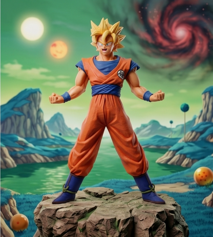 Goku Orange Hair 18cm PVC