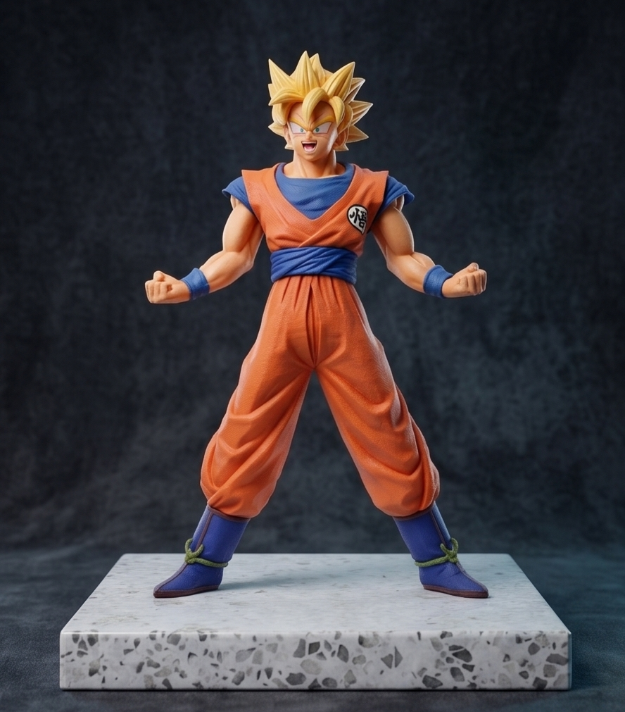 Goku Orange Hair 18cm PVC